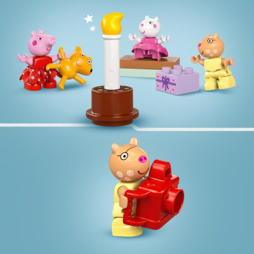 LEGO Домик на день рождения Свинки Пеппы DUPLO 10433, деталей 59 шт купить,NaN