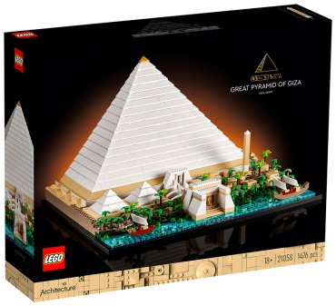 LEGO Пирамида Хеопса 21058, деталей 1476 шт
