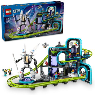 LEGO Парк американских горок "Мир роботов" City 60421, деталей 986 шт купить,NaN