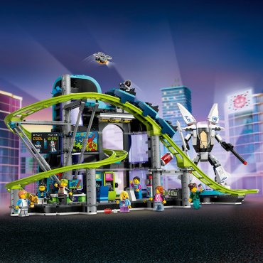 LEGO Парк американских горок "Мир роботов" City 60421, деталей 986 шт купить,0