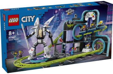 LEGO Парк американских горок "Мир роботов" City 60421, деталей 986 шт купить,0