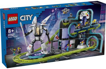 LEGO Парк американских горок "Мир роботов" City 60421, деталей 986 шт купить,NaN