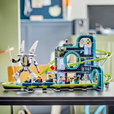 LEGO Парк американских горок "Мир роботов" City 60421, деталей 986 шт купить,0