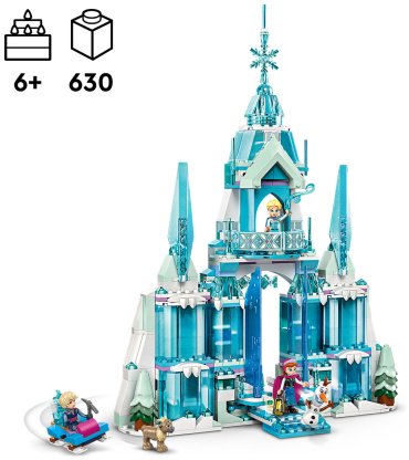 LEGO Зимний дворец Эльзы Disney 43244, деталей 630 шт