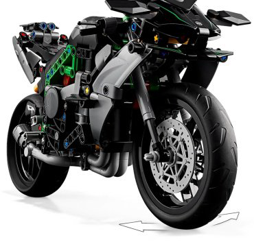 LEGO Техник Мотоцикл Kawasaki Ninja H2R 42170, деталей 643 шт купить,NaN
