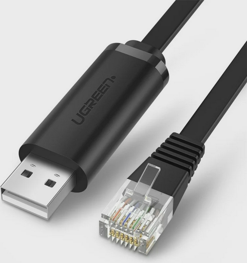 Кабель UTP Ugreen RJ-45 - USB 2.0 A 1.5 м 50773 Black