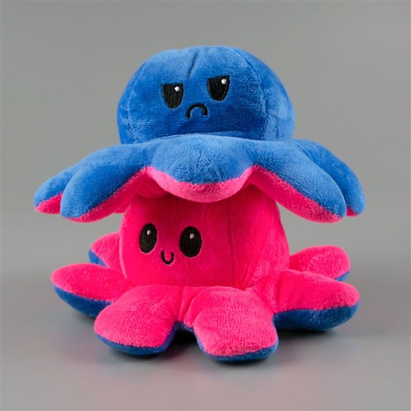 Мягкая игрушка Octopus  Осьминог-перевертыш 10см  синяя-розовая  купить,NaN