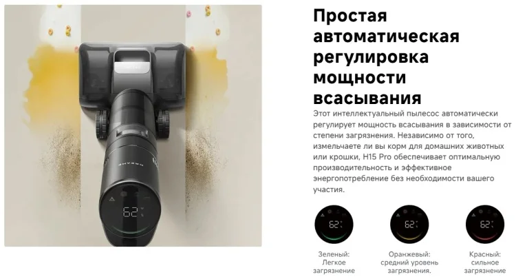 Пылесос Dreame H15 Pro Heat чёрный купить,299990