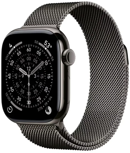 Смарт-часы Apple Watch Series 11&nbsp;GPS + Cellular 42mm MF8U4 Slate Titanium Case with Slate Milanese Loop купить,NaN
