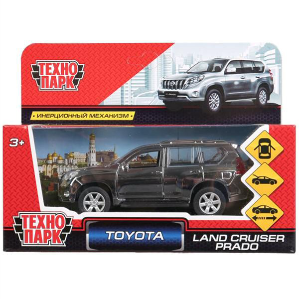 Машинка Технопарк Toyota Land Cruiser Prado  12.5см серебристая купить,NaN