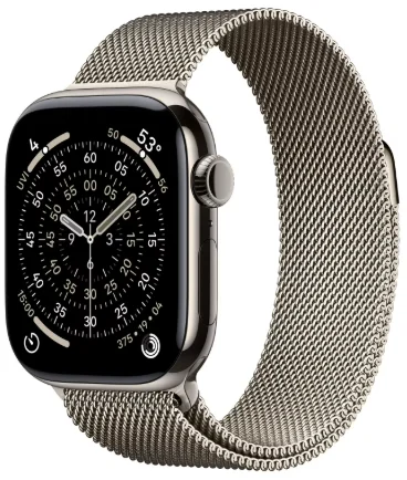 Смарт-часы Apple Watch Series 11&nbsp;GPS + Cellular 42mm MF8P4 Natural Titanium Case with Natural Milanese Loop