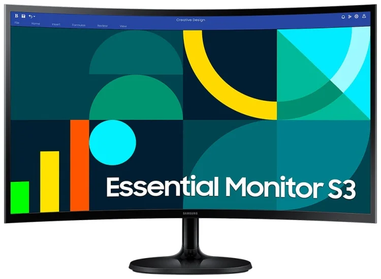 Монитор Samsung Essential S3 LS27D360GAIXCI Curved 27" Black