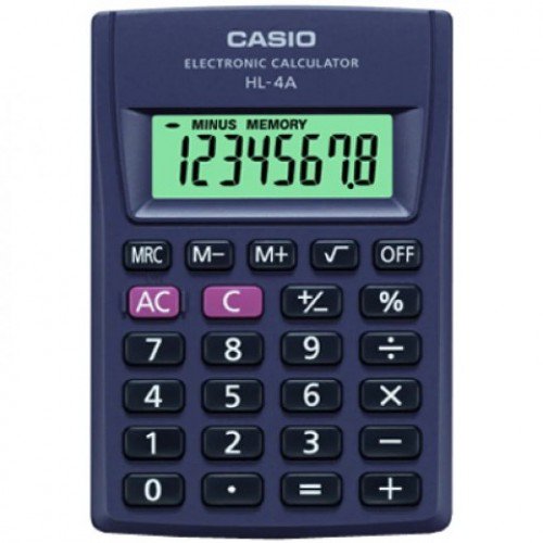 Калькулятор Casio HL-4A-S-EP черный купить,NaN
