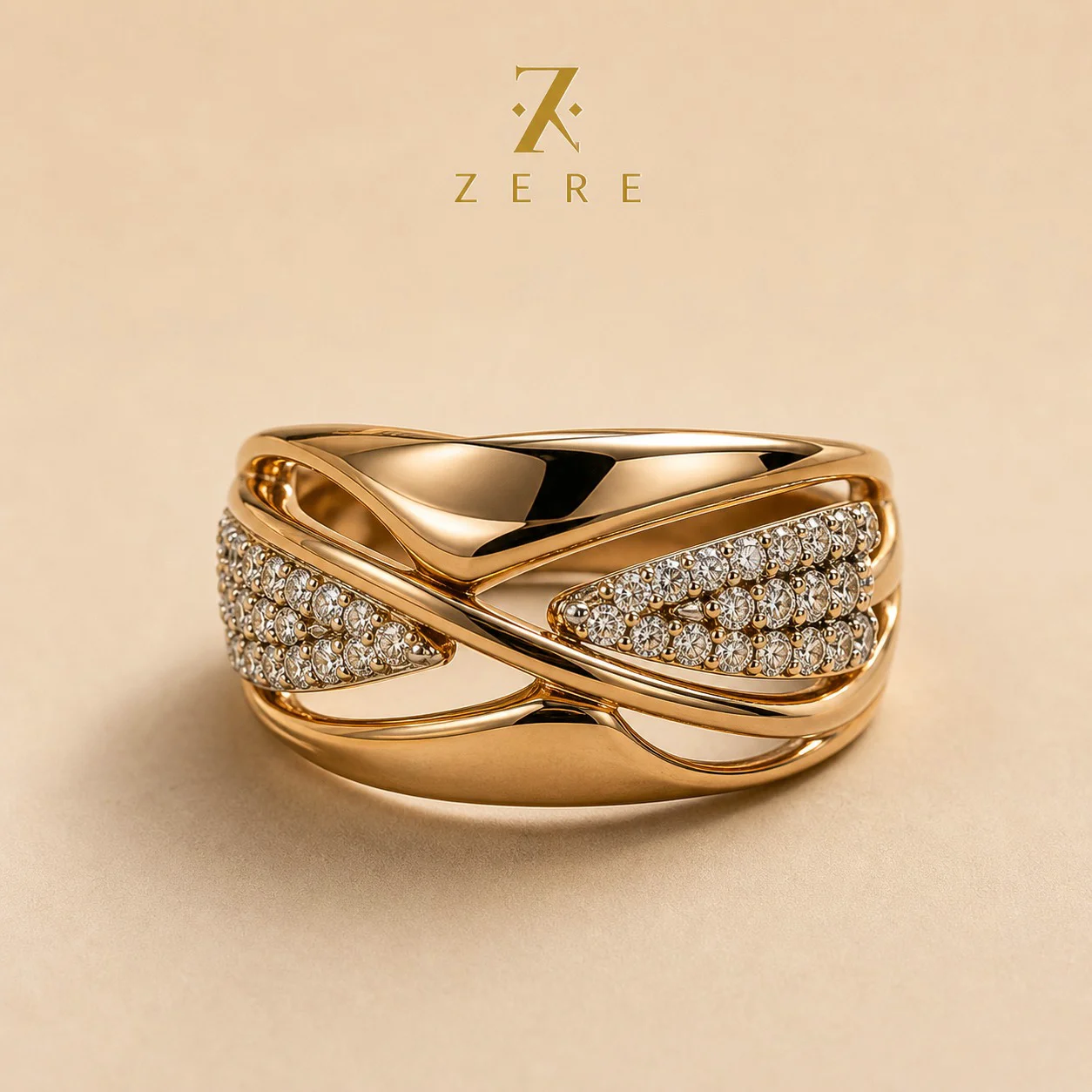Кольцо Zere ZR050508 золото 2.11гр 19р - ForteMarket Кольцо Zere ZR050508 золото 2.11гр 19р купить,174850