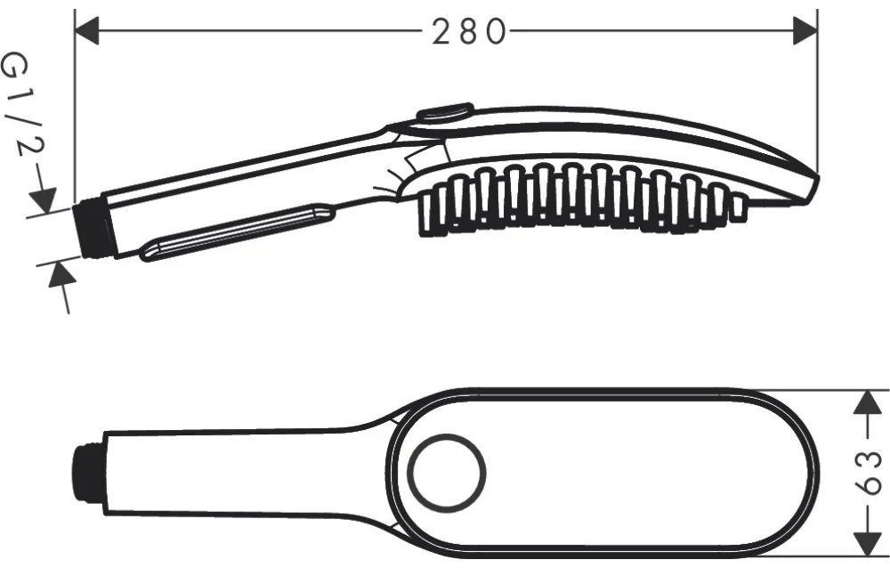 Душ ручной Hansgrohe DogShower 26640540 28х6.3см голубой купить,NaN