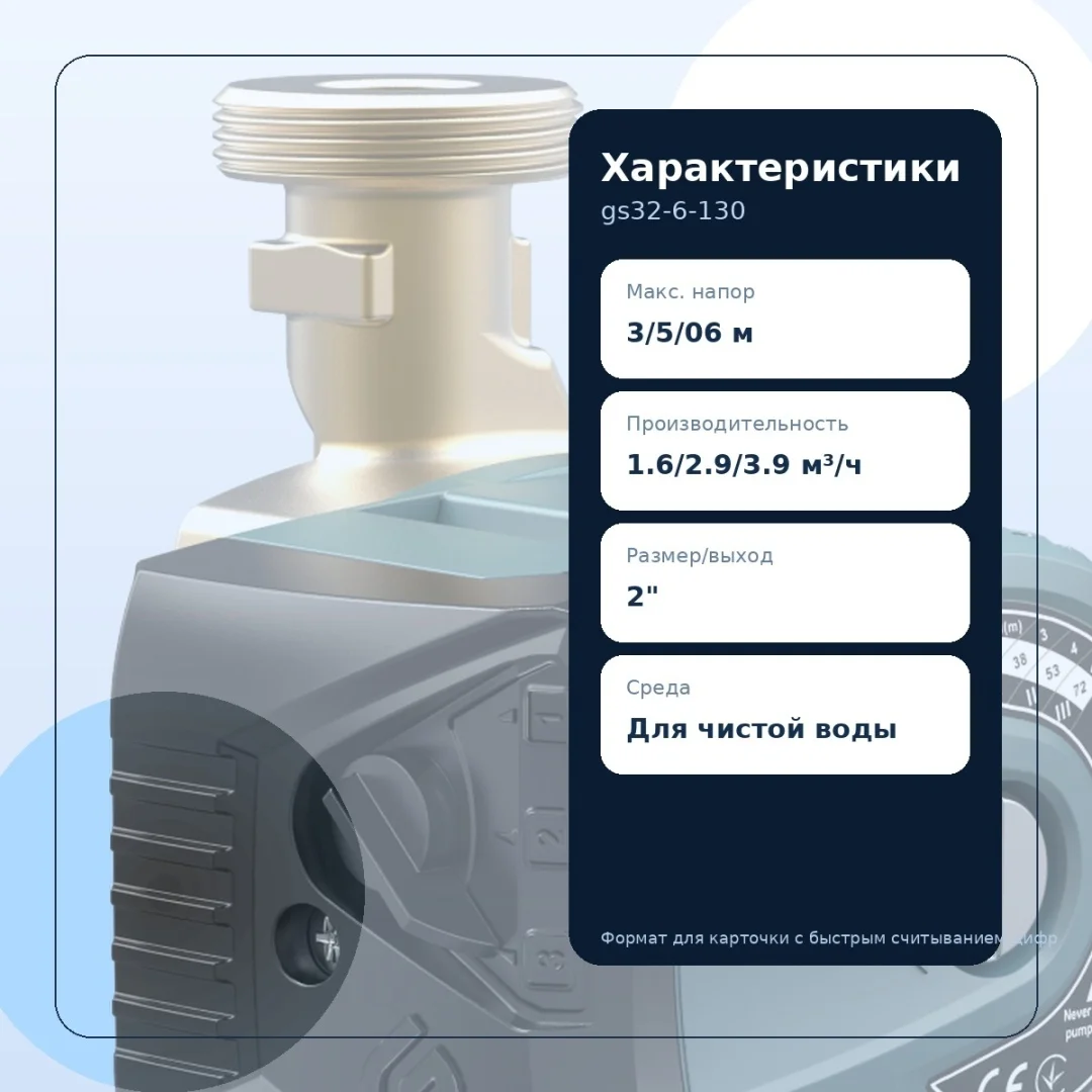 Насос циркуляционный Grandfar GS32-6-130 купить,24000