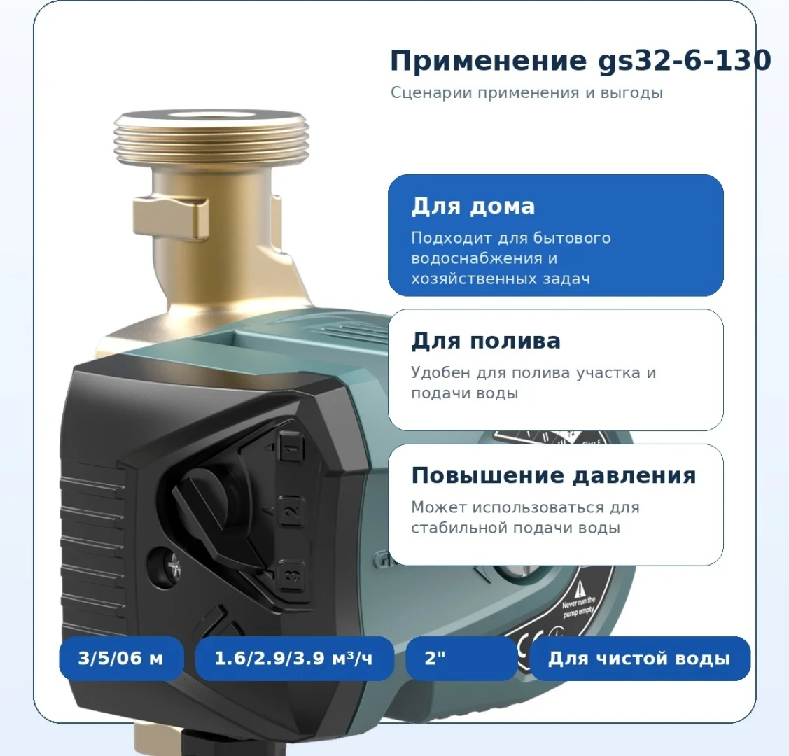 Насос циркуляционный Grandfar GS32-6-130 купить,24000