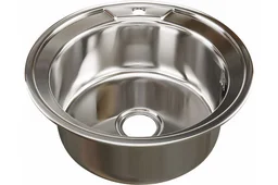 Мойка с сифоном Mixline 528184 51х51х17см хром
