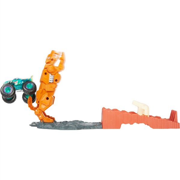 Игровой набор Hot Wheels Monster Trucks  Поединок с саблезубым купить,NaN
