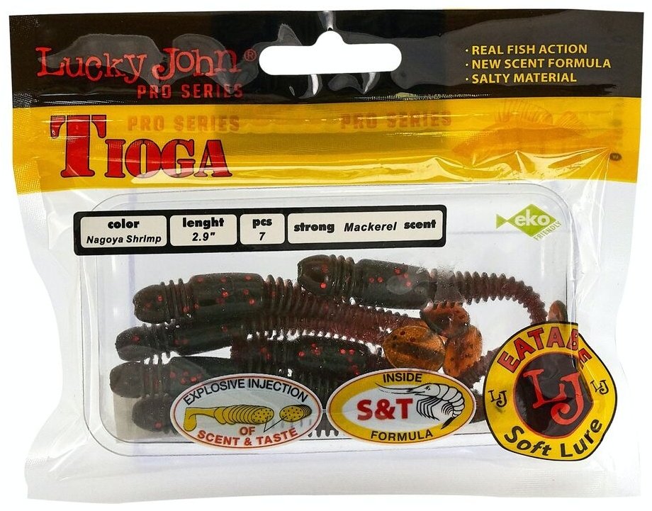 Мягкая приманка Lucky John Tioga 140103 7 шт купить,NaN