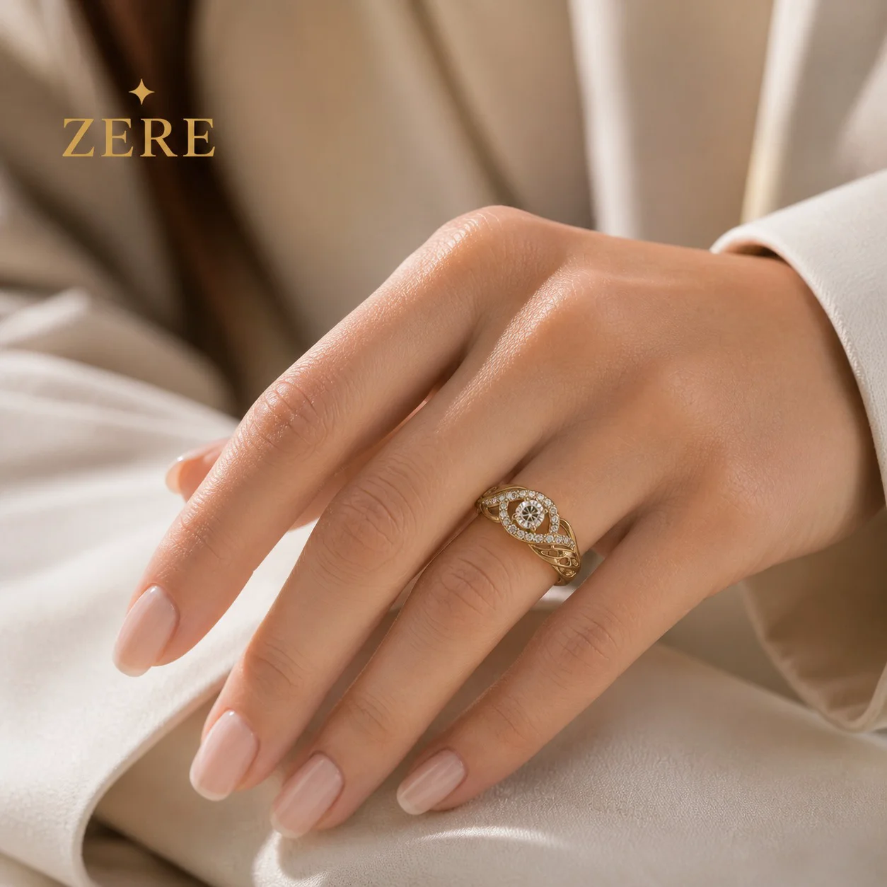 Кольцо Zere ZR050531 золото 1.45гр 17.5р купить,121800