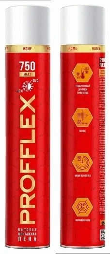 Пена монтажная Profflex 750 MAXI 750мл 12шт купить,15390