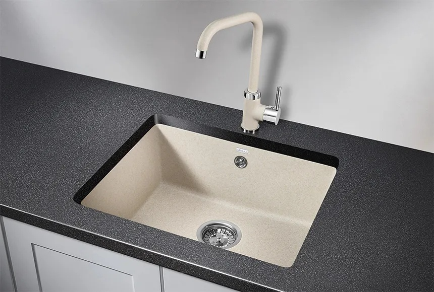 Кухонная мойка Granula 5551 пирит бежевая