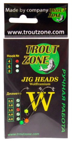 Крючок для рыбалки Trout Zone TZ04 2X Long 4 джиговый черный 3 шт