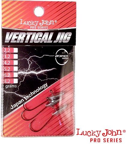 Крючок для рыбалки Lucky John 8528-082 джиговый серебристый 3 шт