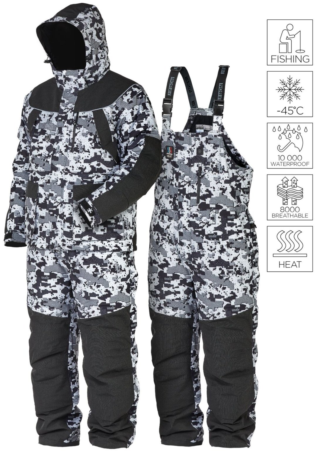 Костюм NORFIN EXPLORER 2 CAMO HEAT 351105-XXL XXL купить,NaN