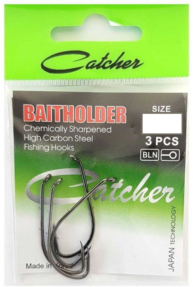 Крючок для рыбалки Catcher KCB-3-0 одинарный черный 3 шт купить,NaN