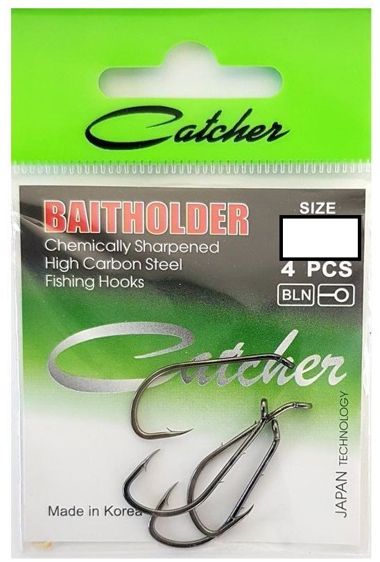 Крючок для рыбалки Catcher KCB-1 одинарный черный 4 шт купить,NaN
