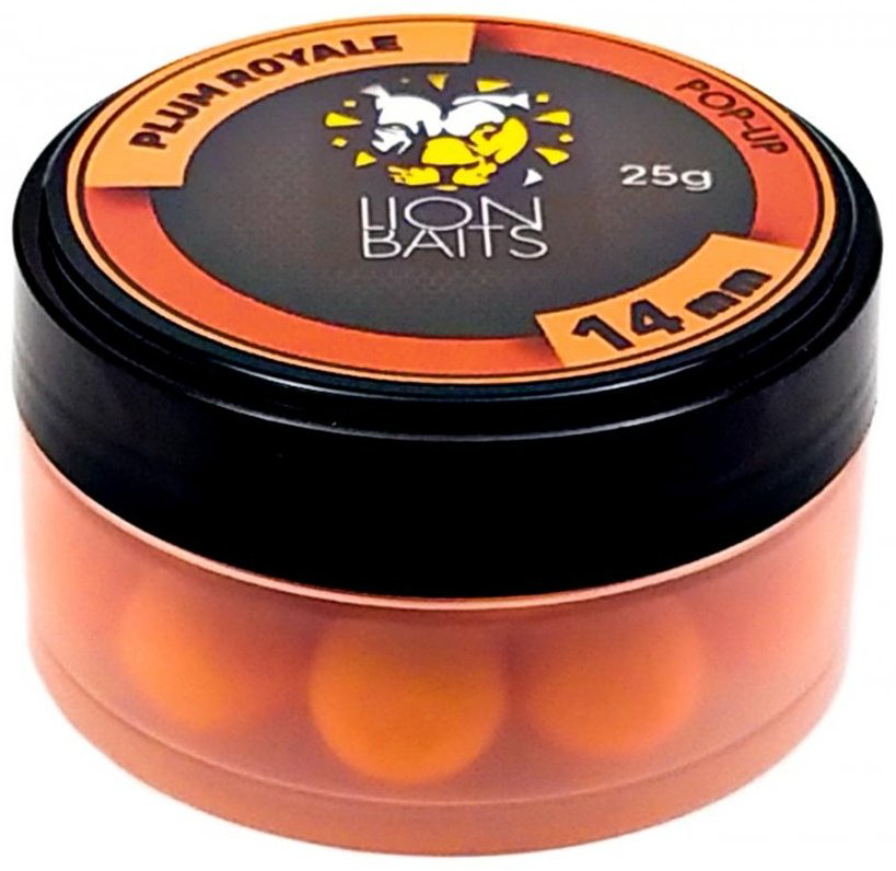 Прикормка Lion Baits Бойлы Pop-Up 14 мм 25 г LB-002954 слива 0.025 кг купить,NaN