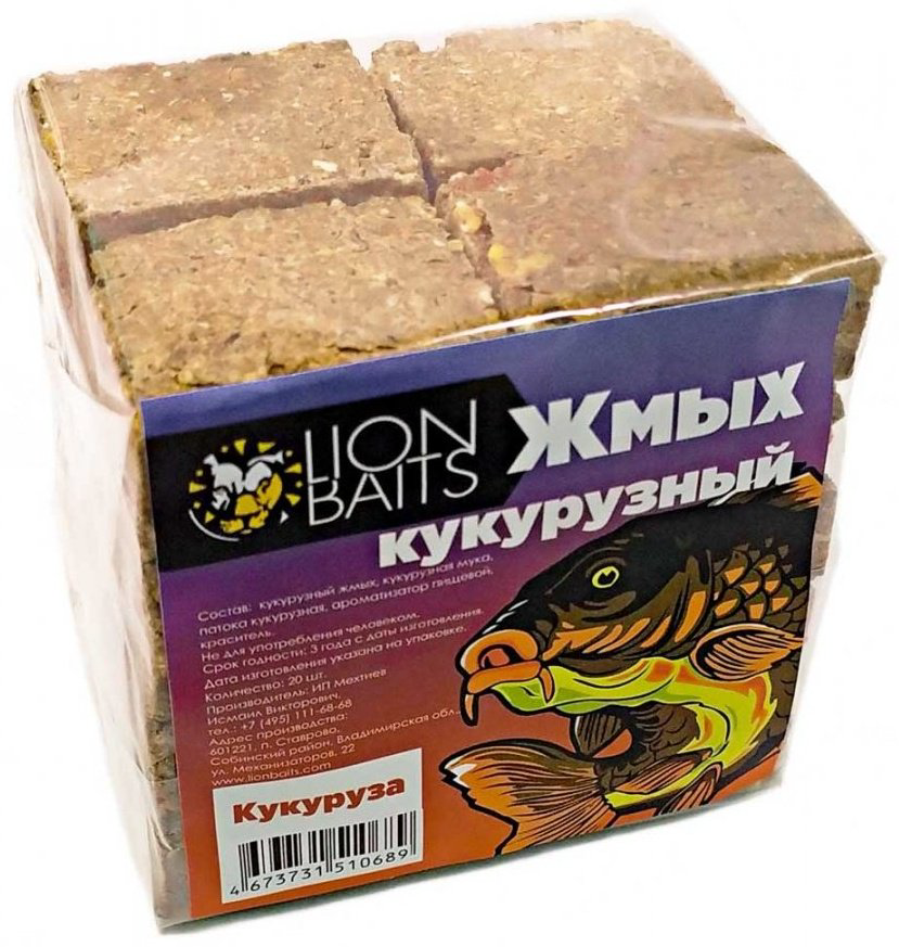 Прикормка Lion Baits LBGK-002 кукуруза 0.5 кг купить,NaN
