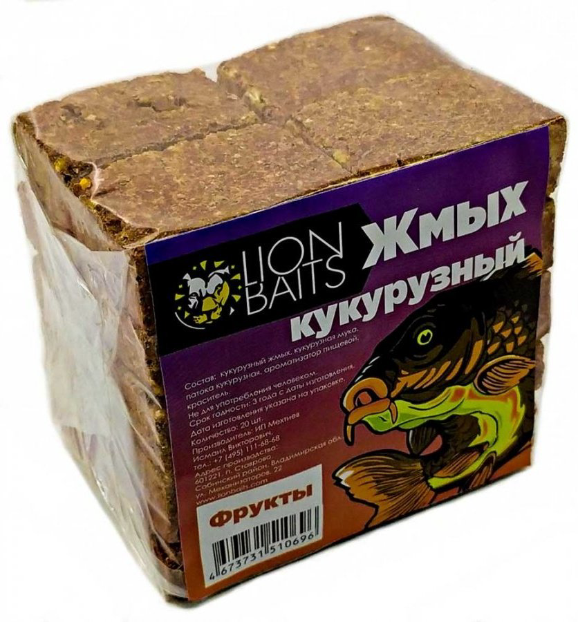 Прикормка Lion Baits LBGK-004 фрукты 0.5 кг купить,NaN