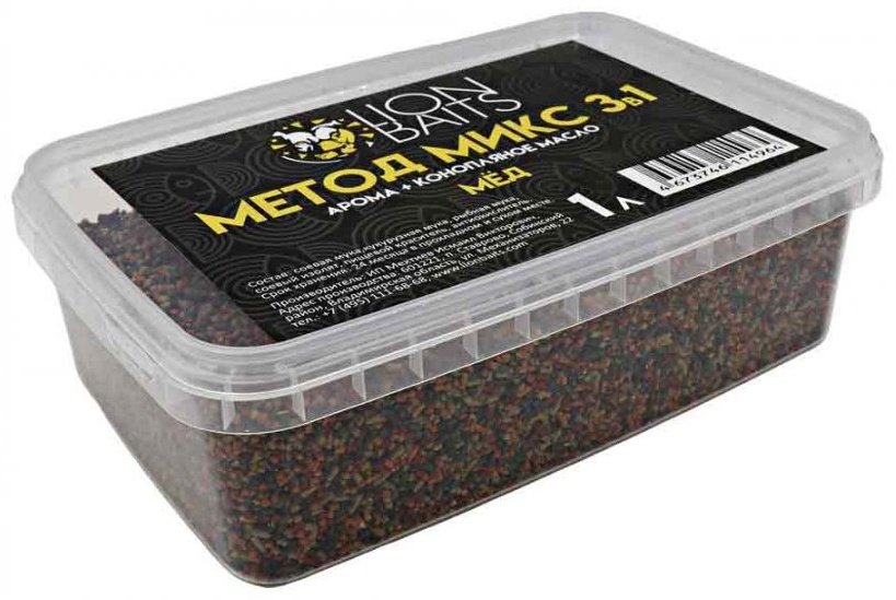 Прикормка Lion Baits LBМM-004 Мед 0.65 кг купить,NaN