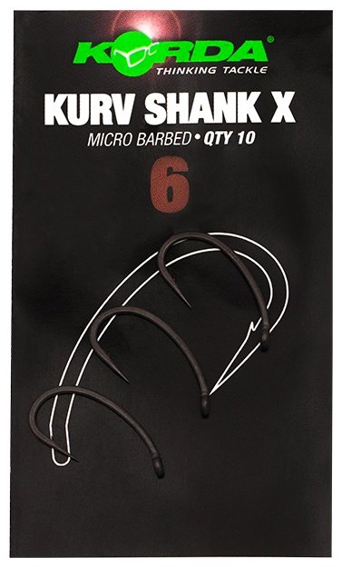 Крючок для рыбалки Korda KKSX6 одинарный черный 10 шт