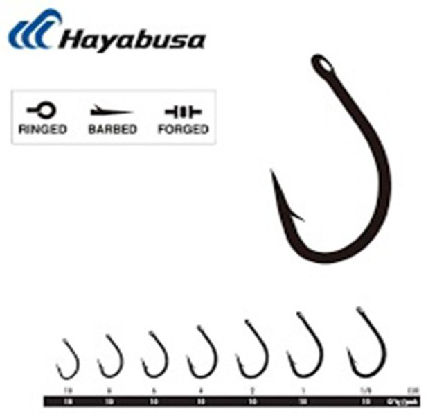 Крючок для рыбалки Hayabusa EB288L1-4 карповый черный 10 шт
