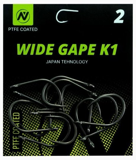 Крючок для рыбалки VN Tackle VNH-12206 карповый черный 10 шт