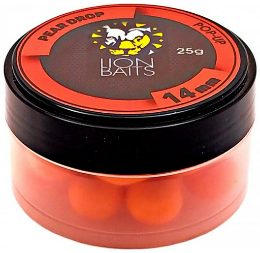 Прикормка Lion Baits Бойлы Pop-Up 14 мм 25 г LB-002950 кислая груша 0.025 кг