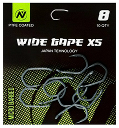 Крючок для рыбалки VN Tackle VNH-12106 карповый черный 10 шт