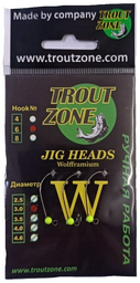 Крючок для рыбалки Trout Zone TZ03 6 шартрез джиговый черный 3 шт