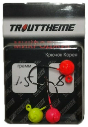 Крючок для рыбалки TroutTheme TTMIX806 джиговый черный 3 шт