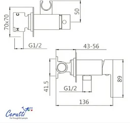 Гигиенический душ CeruttiSPA Resia SH хром