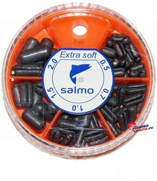 Грузило Дробинка, цилиндр Salmo глухое 0.5 г