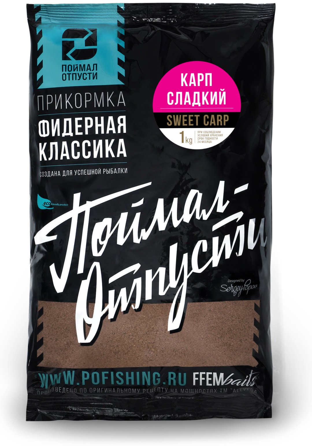 Прикормка SWFC-1000 Карп Сладкий 1 кг
