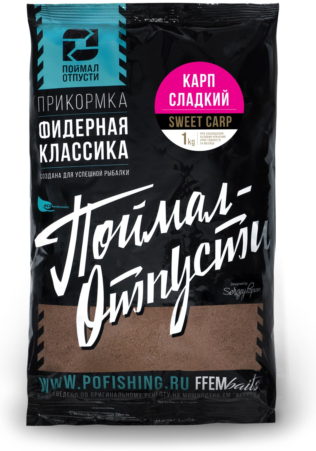 Прикормка SWFC-1000 Карп Сладкий 1 кг