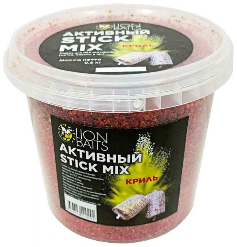 Прикормка Lion Baits LBSM-018 криль 0.6 кг купить,NaN