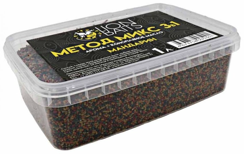 Прикормка Lion Baits LBМM-005 Мандарин 0.65 кг купить,NaN