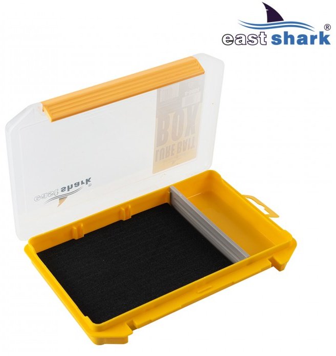 Коробка для приманок East Shark 20210404 серый, желтый